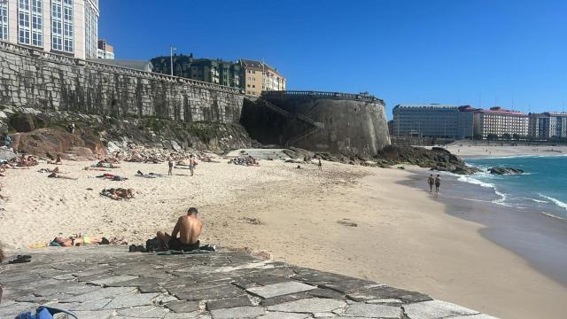 Imagen de archivo de la playa de Matadero en A Coruña.