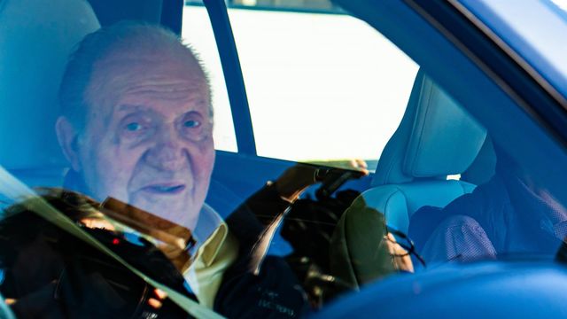 Juan Carlos I llega a Sanxenxo (Pontevedra), a 17 de abril de 2024.