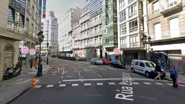 Calle Lepanto, en Vigo.