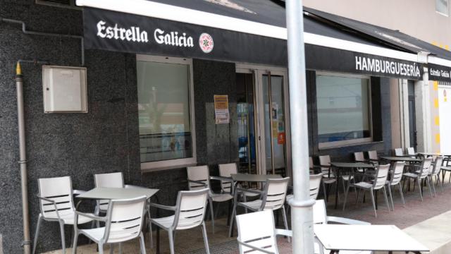 Terraza de 'Hamburguesería García' en Lugo (Galicia)