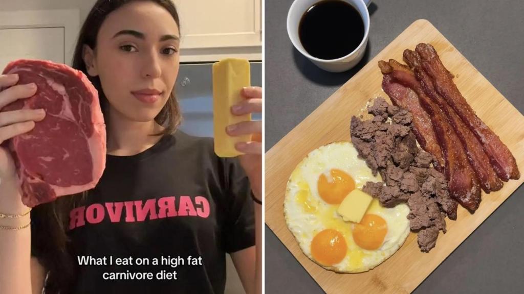 Una de las 'influencers' que defiende la dieta carnívora. NYPost.