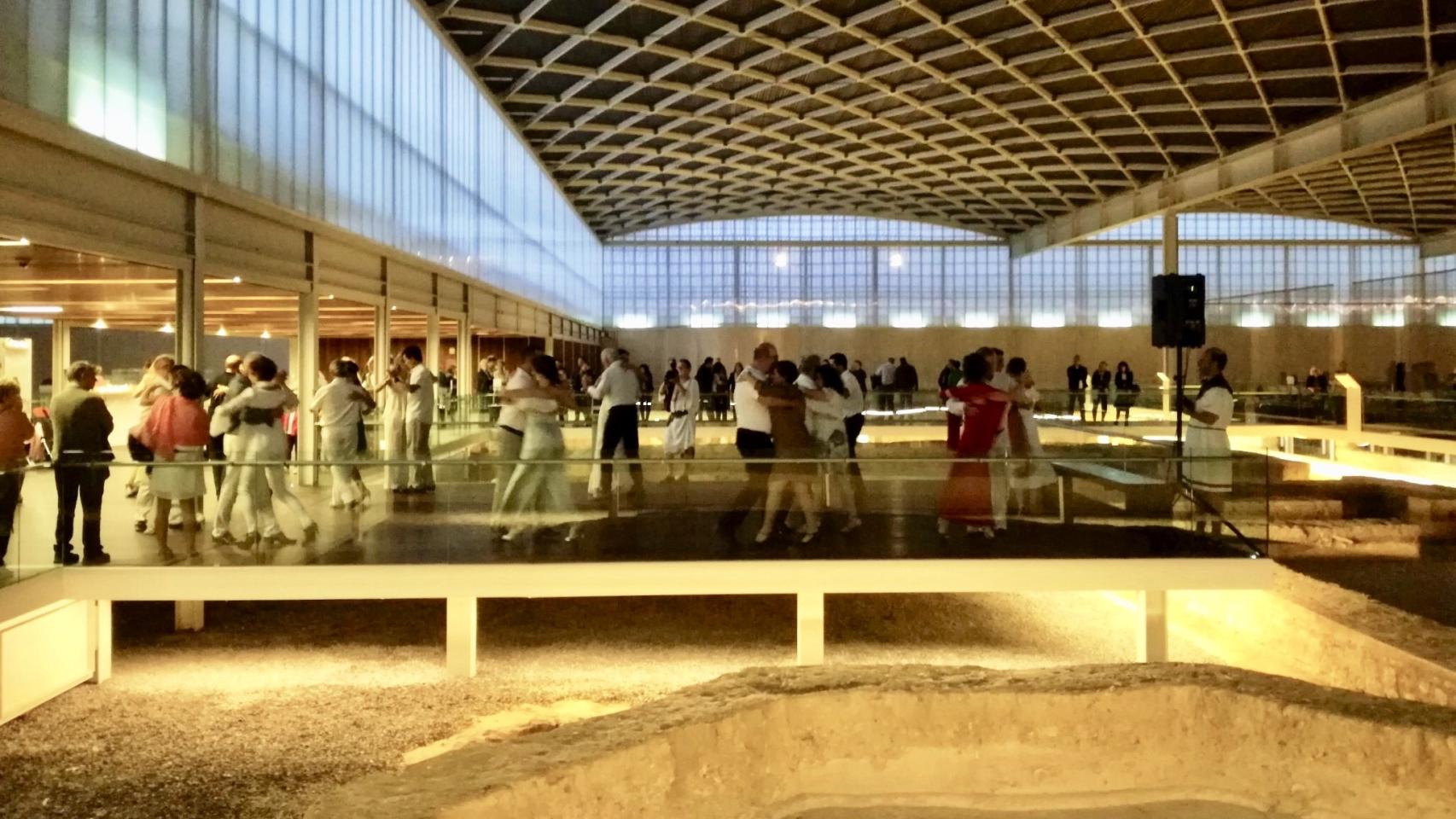Imagen del interior de la villa romana de La Olmeda.