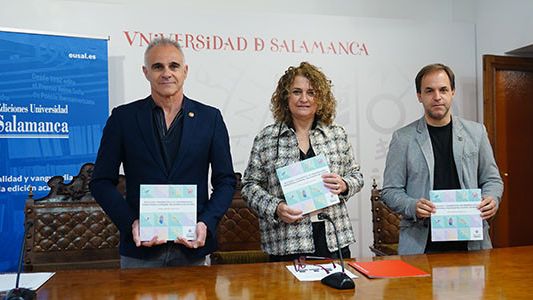 De izquierda a derecha, Jacobo Sanz Hermida, Ana Martín Suárez y Rodrigo Morchón García