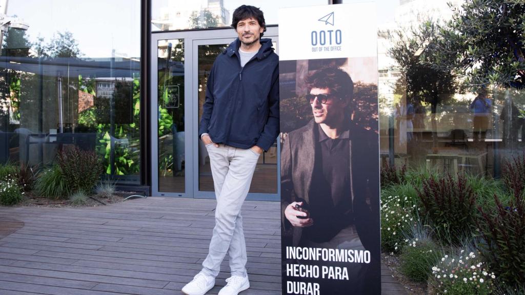Andrés Velencoso, en un evento de su marca.