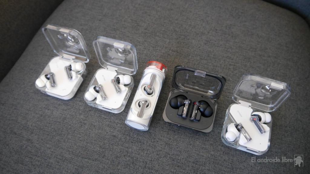 Nothing Ear (1), Nothing Ear (2), Nothing Ear Stick, Nothing  Ear (a) y Nothing Ear
