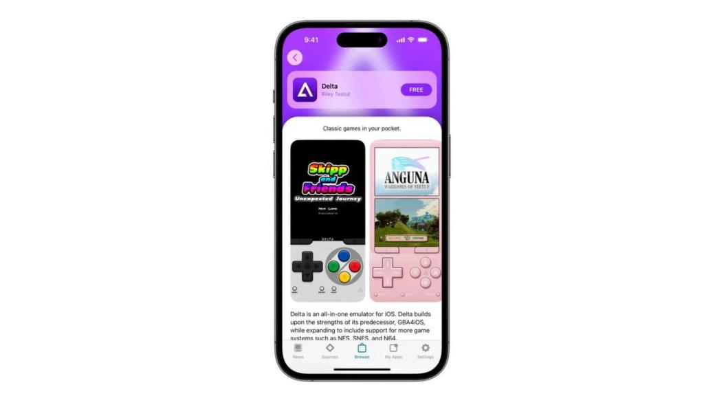 AltStore PAL y el emulador Delta