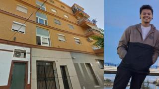 El fallecido y el bloque donde residía.