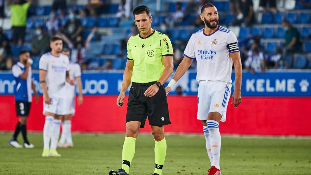 Soto Grado, junto a Karim Benzema en una imagen de archivo.