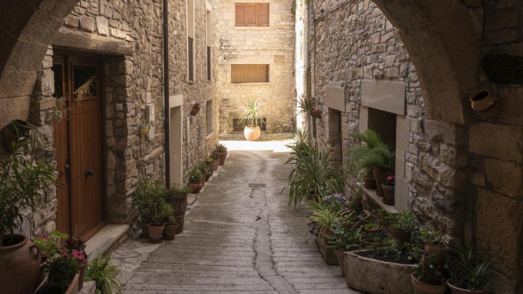 Calles empedradas de Guimerà.