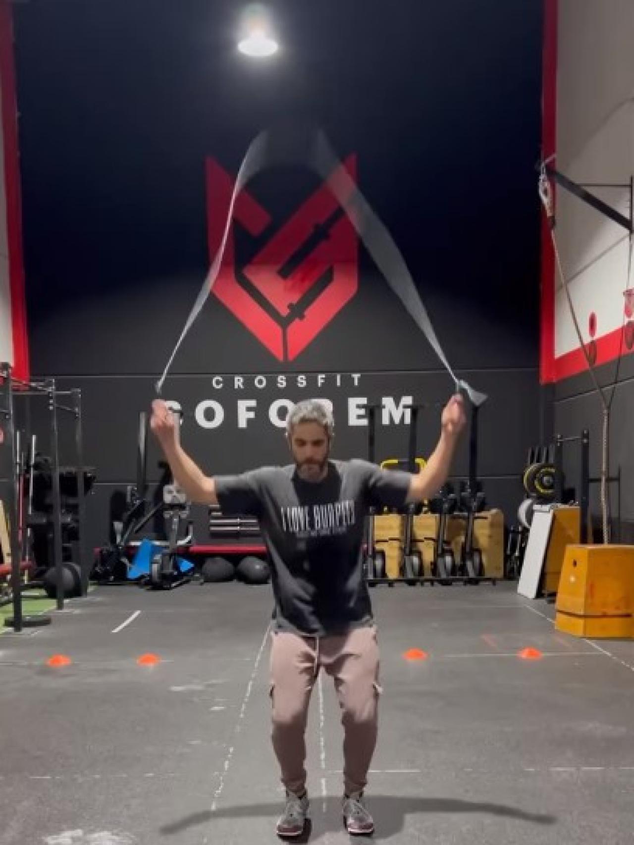 Roberto Leal, durante una sesión de CrossFit.