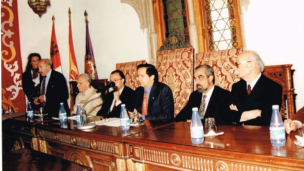Ramiro Ruiz Medrano, expresidente de la Diputación, Juan José Lucas y Tomás Rodríguez Bolaños