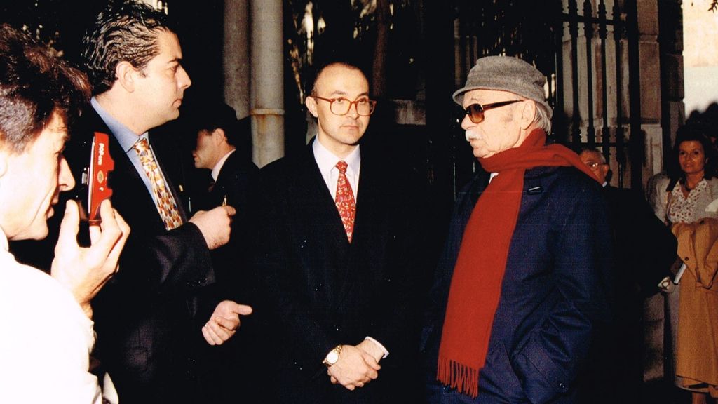 Imágenes posteriores a la firma del Documento de Valladolid. En la fotografía: Alberto Gutiérrez Alberca junto al expresidente de la Diputación Ramiro Ruiz Medrano,