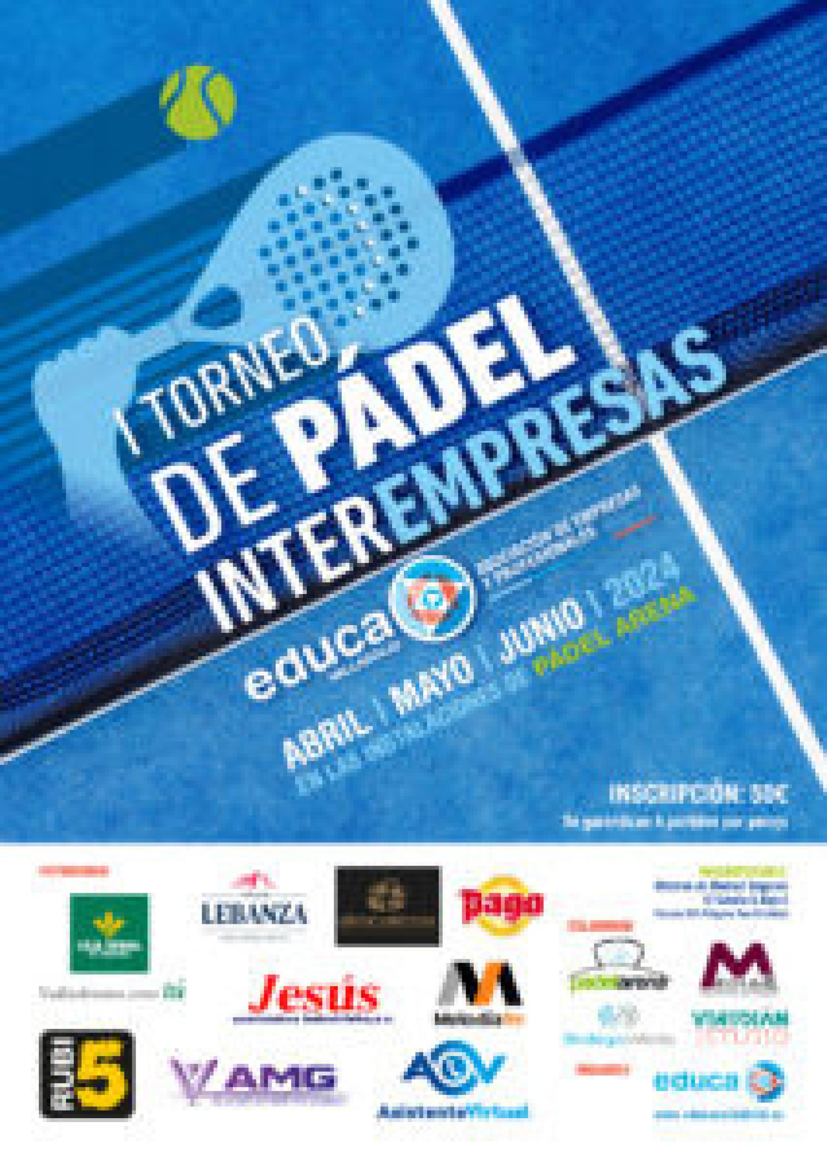 Cartel del I Torneo de Pádel Interempresas