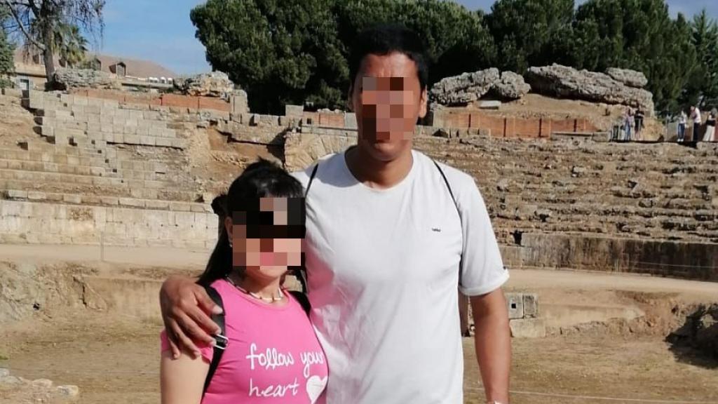 John y su mujer, en Mérida.