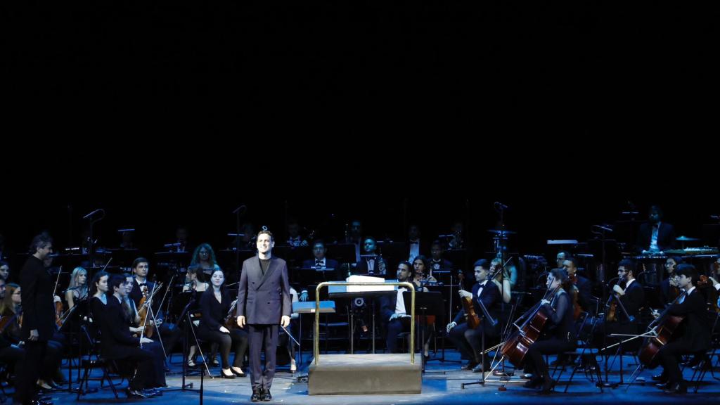 Un momento de la gala del centenario de Telefónica en el Teatro Real. Foto: Casa Real