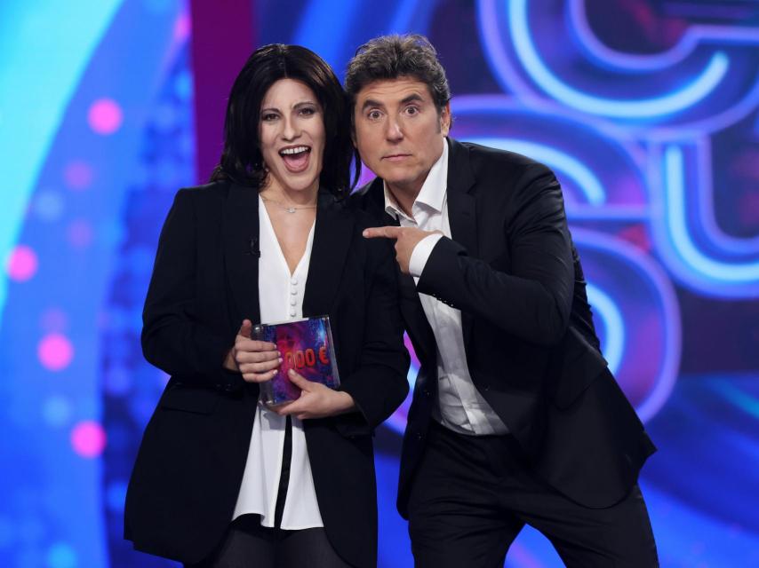 Julia Medina y Manel Fuentes, en la primera gala de 'Tu cara me suena'.