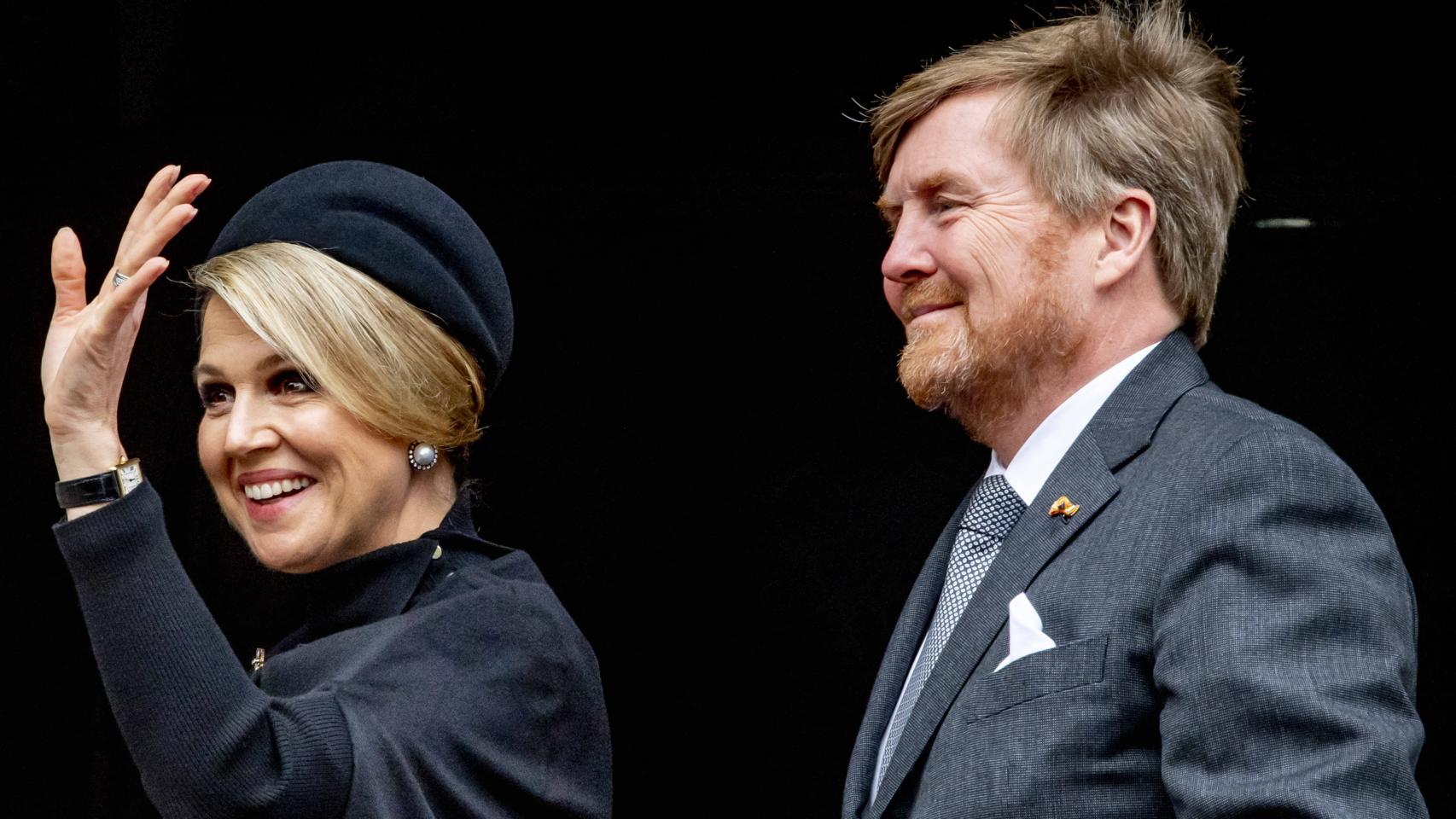 Máxima y Guillermo de Holanda en un acto en Ámsterdam en 2021.