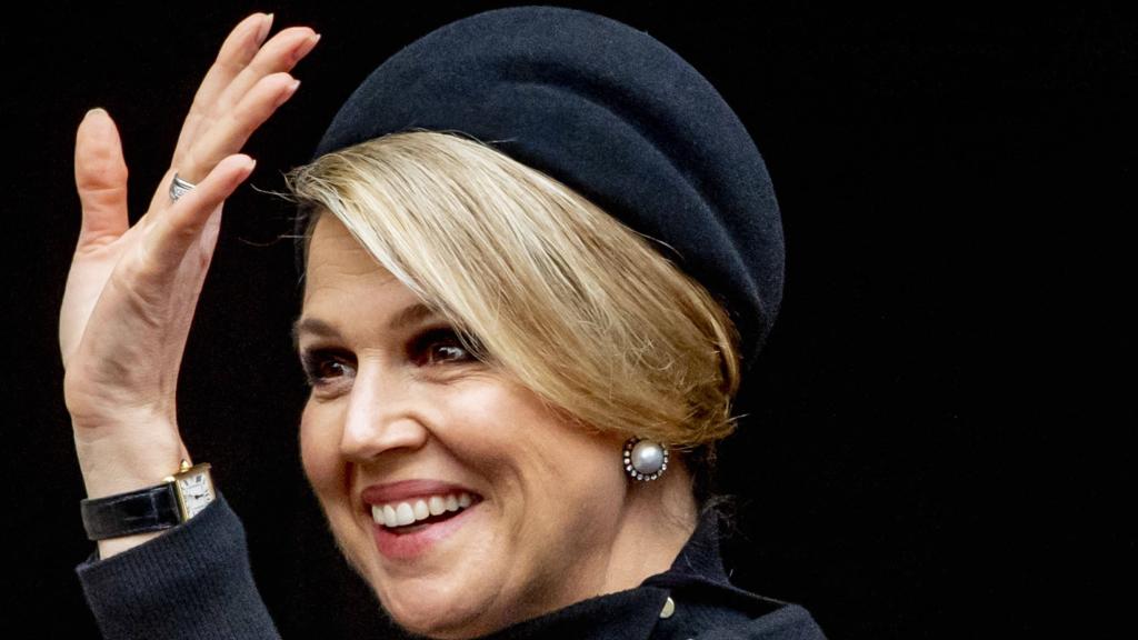 Máxima y Guillermo de Holanda en un acto en Ámsterdam en 2021.