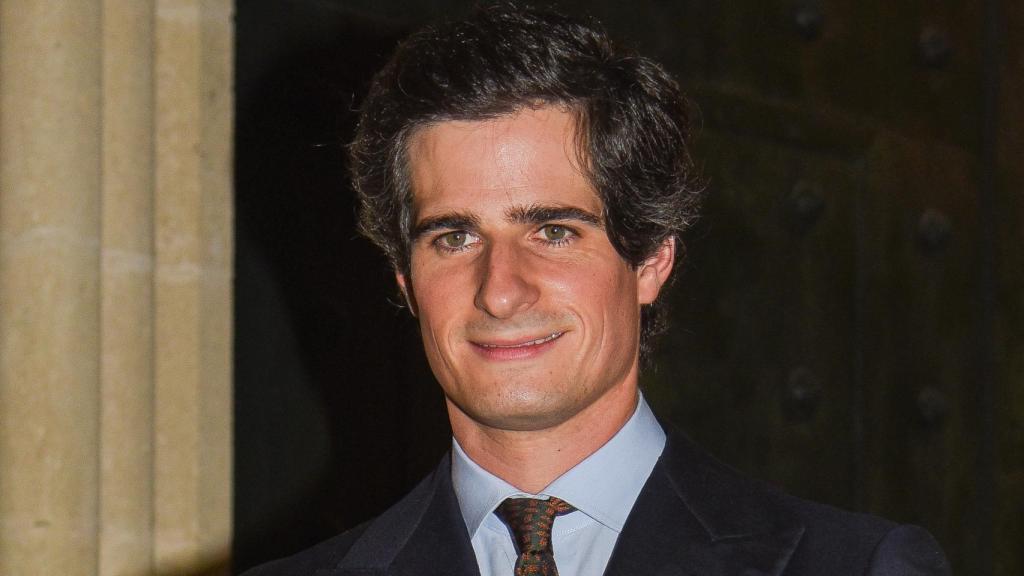 Fernando Fitz-James en el bautizo de su hija.
