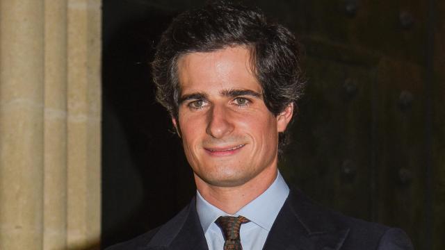 Fernando Fitz-James en el bautizo de su hija.