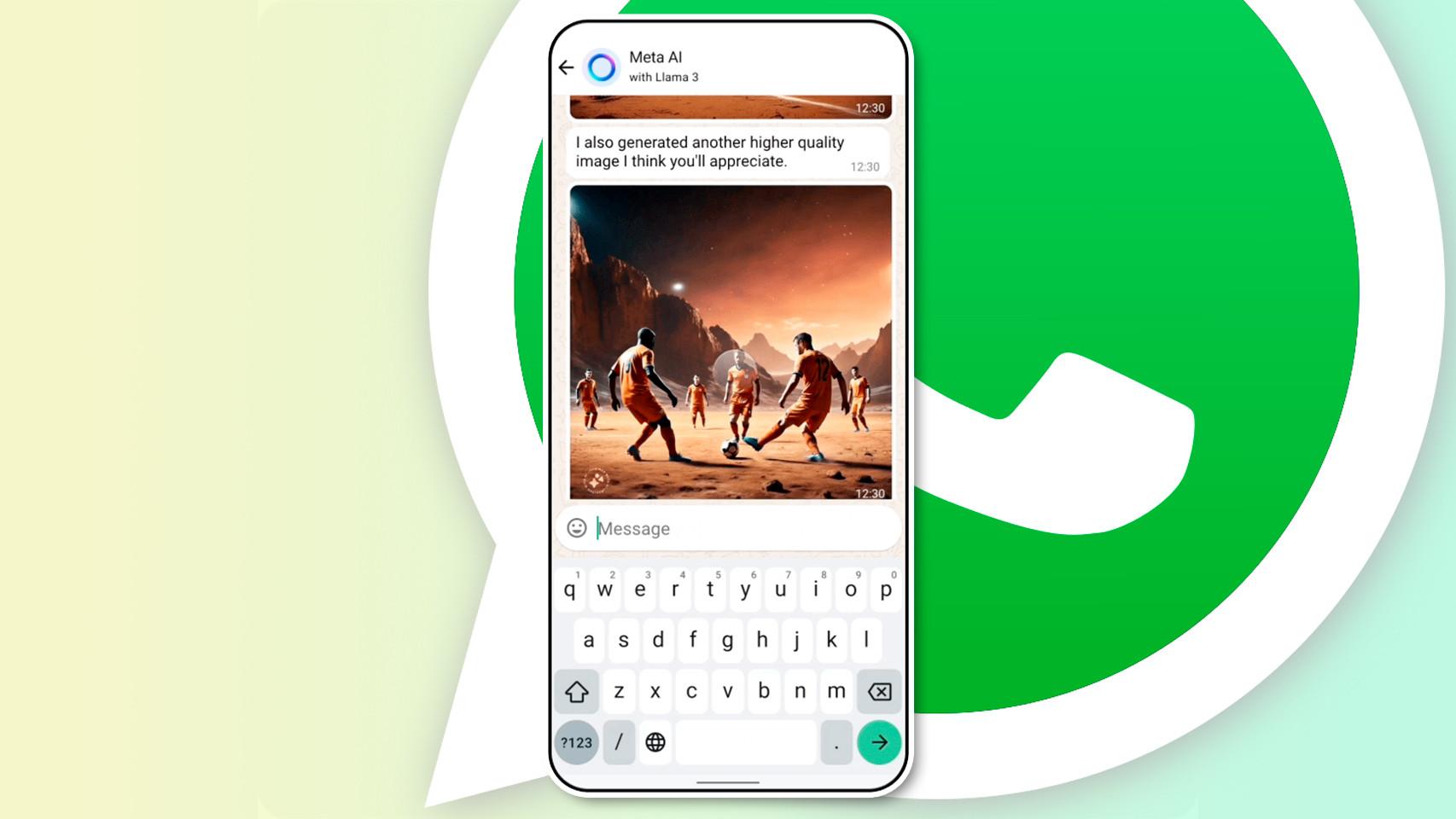 Meta AI generará imágenes en WhatsApp