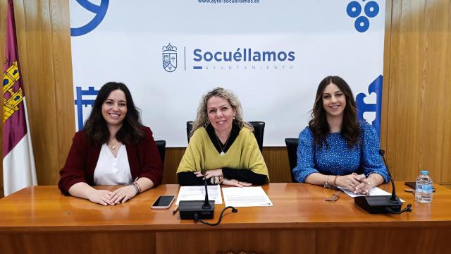 Carrión, Arenas y López, durante la rueda de prensa