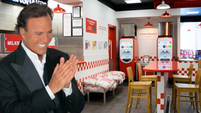 Local de Five Guys y Julio Iglesias.