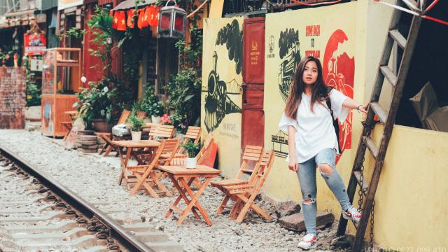 My Nguyen, en una foto de sus viajes a su país natal.