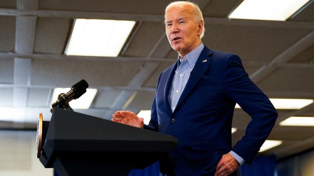 El presidente de Estados Unidos, Joe Biden, este miércoles en Pennsilvania.