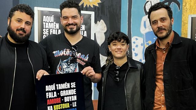 Alberto Pombo, Nuno Pico (Grande Amore), May (Leria) y Arcadio González.