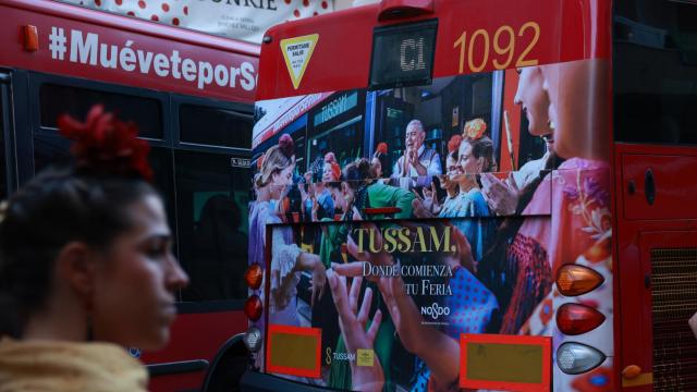 Autobús a su llegada al Real.