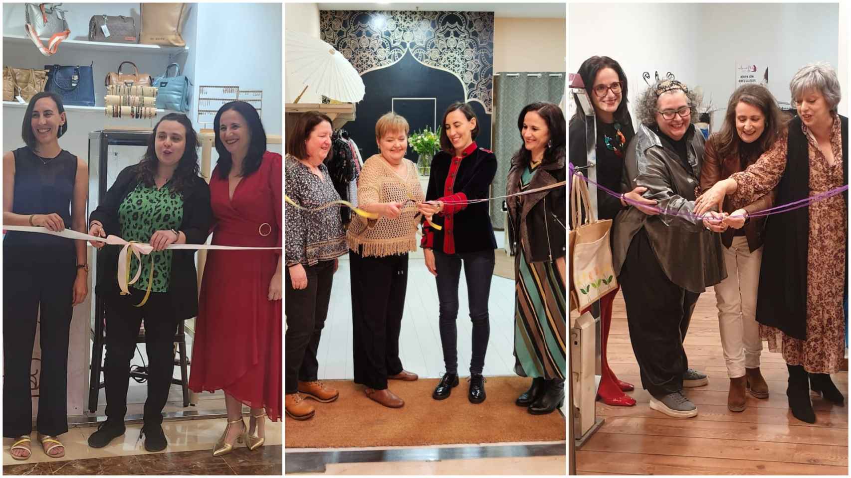 Inauguración de varias tiendas en el centro comercial Camelias de Vigo.