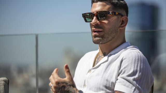 Ilia Topuria durante la entrevista con EL ESPAÑOL