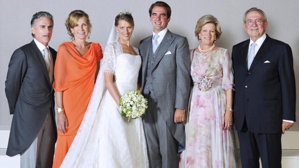Tatiana Blatnik, el día de su boda con Nicolás de Grecia en 2010.