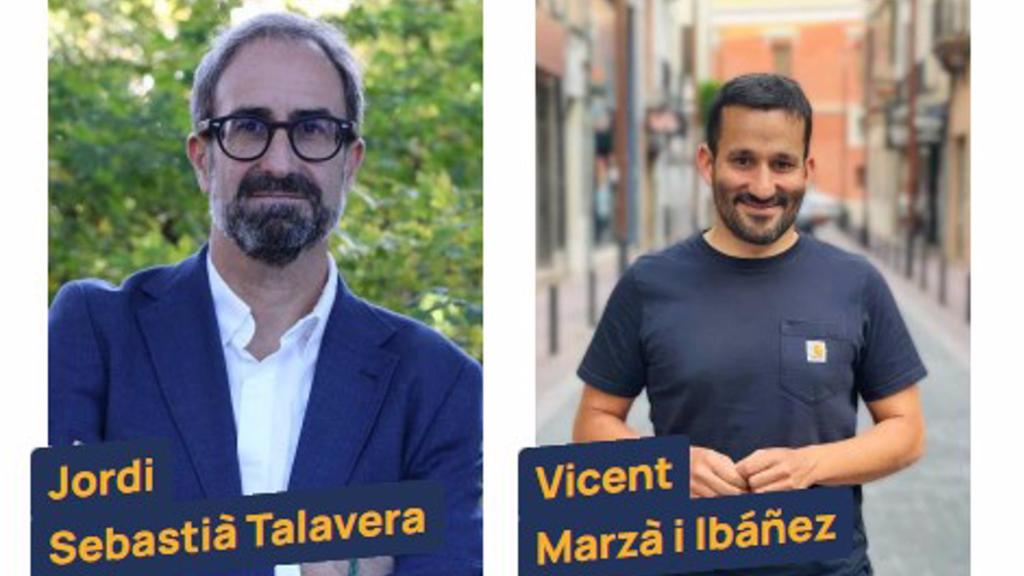 El exdiputado de la formación en el Parlamento Europeo y exalcalde de Burjassot, Jordi Sebastià, y el diputado y portavoz adjunto de la coalición en Les Corts Valencianes, Vicent Marzà. Compromís