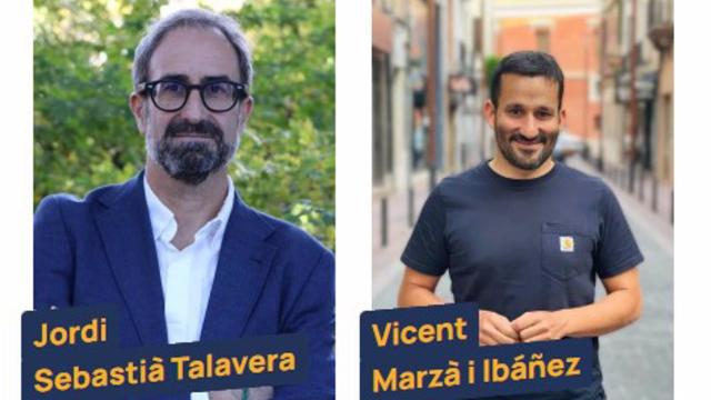 El exdiputado de la formación en el Parlamento Europeo y exalcalde de Burjassot, Jordi Sebastià, y el diputado y portavoz adjunto de la coalición en Les Corts Valencianes, Vicent Marzà. Compromís