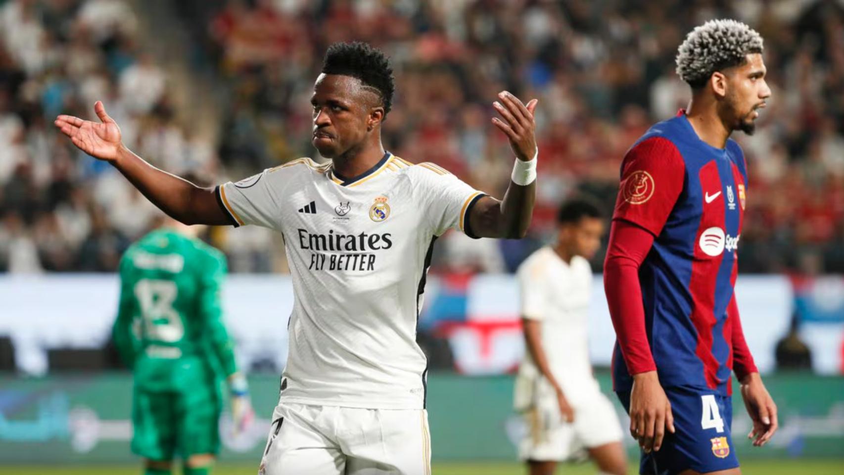 Vinicius, en un enfrentamiento contra el FC Barcelona