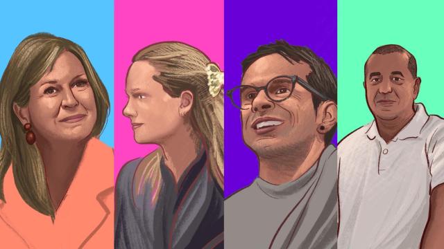 Máxima de Holanda, Irene Urdangarin, Pello Otxandiano y Edwin Arrieta.