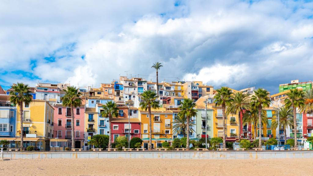 Las coloridas casas de Villajoyosa, en Alicante.
