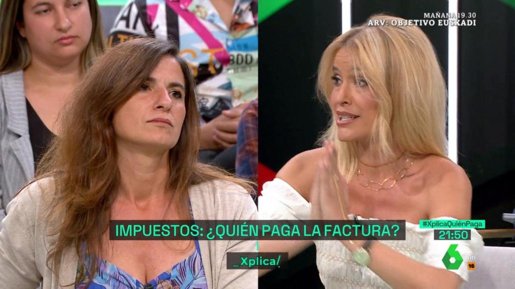 Afra Blanco y Celia de ATA en 'laSexta Xplica'.