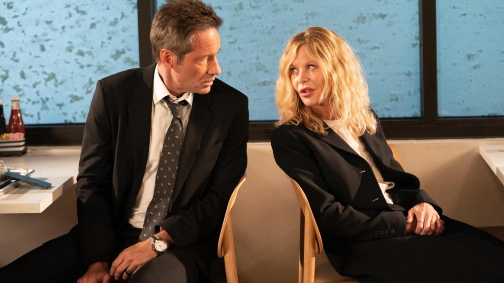 David Duchovny y Meg Ryan en 'Lo que sucede después'.