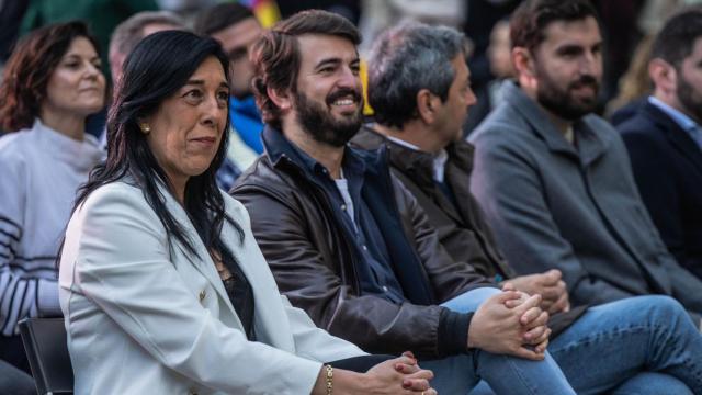 Juan García- Gallardo con Amaia Martínez, candidata de Vox a las elecciones vascas