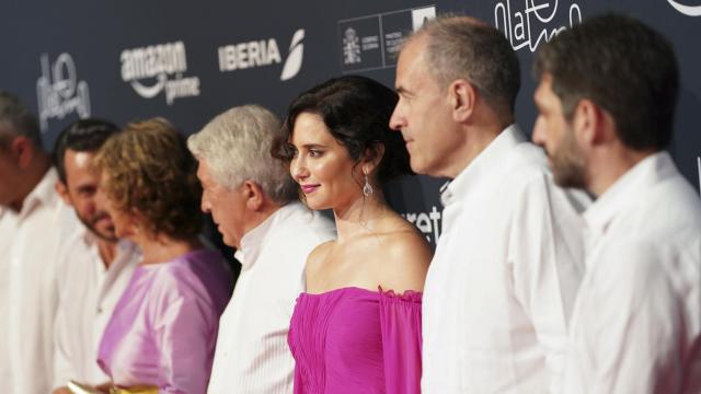 Isabel Díaz Ayuso en el photocall de los 11 Premios Platino en la Riviera Maya.