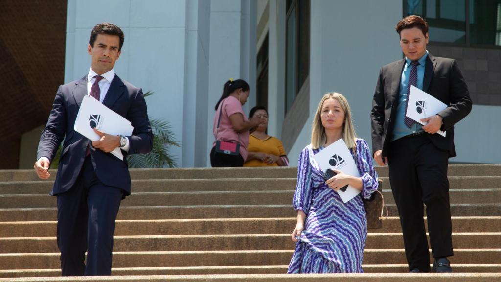 Juan Ospina en el primer día del juicio contra Daniel Sancho.