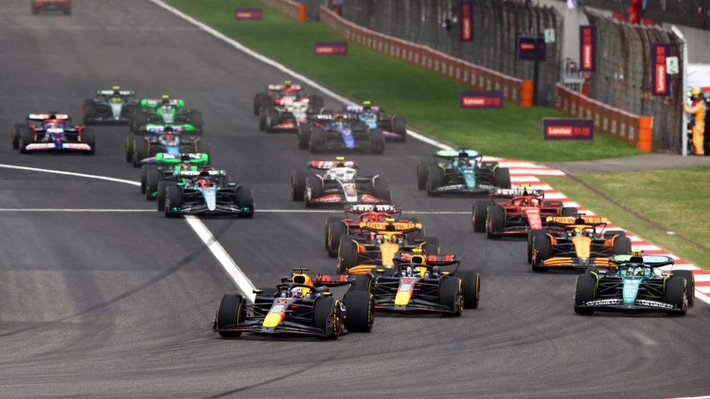 Arranque del Gran Premio de China de Fórmula 1.