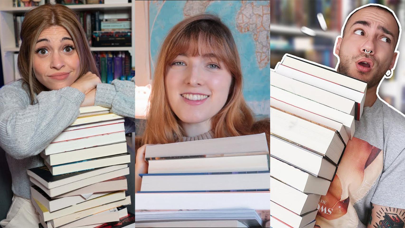 Los youtubers literarios Raquel Brune, Paola Boutellier y Josu Diamond