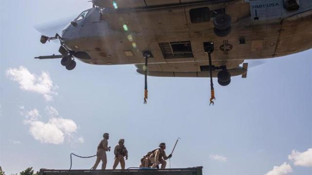 Un helicóptero militar de Japón, en una imagen de archivo.