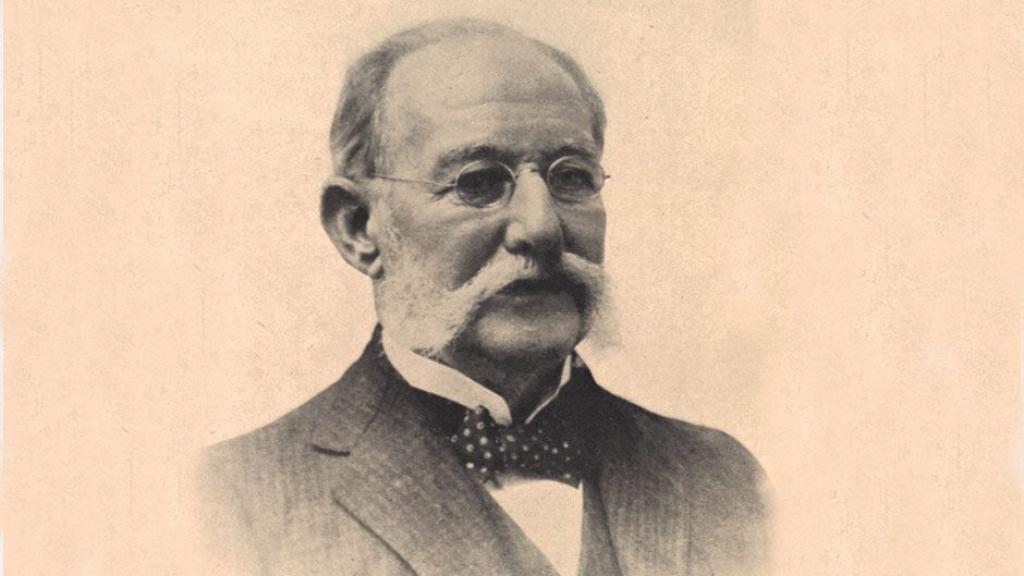 Retrato fotográfico de Juan Carlos Finlay en la segunda mitad del siglo XIX.