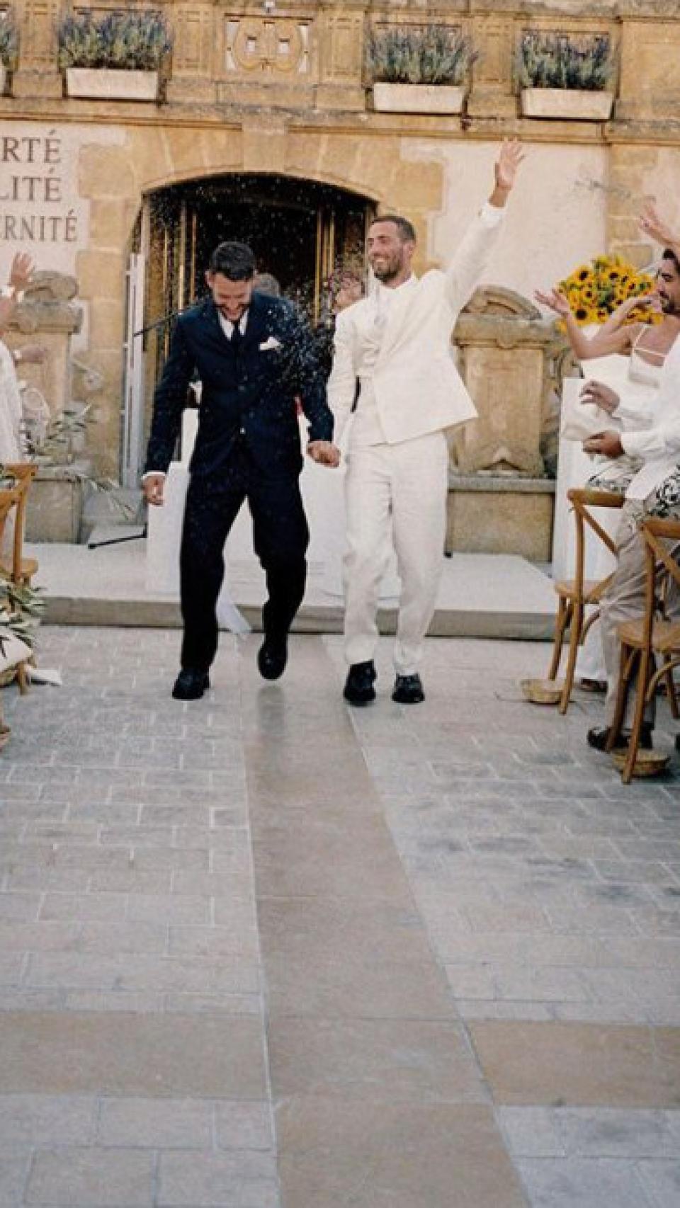 El matrimonio, tras darse el 'sí, quiero', en agosto de 2022.
