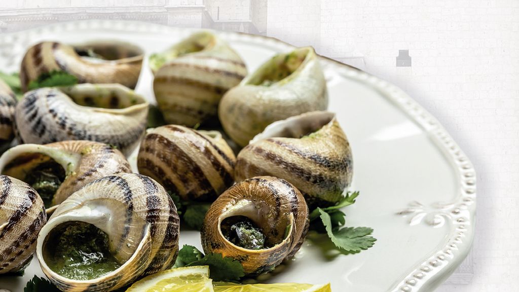 Imagen de un plato de caracoles guisados